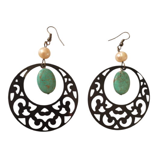 Wendy,  summer metal lace earrings