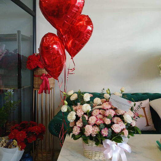 With love and balloons