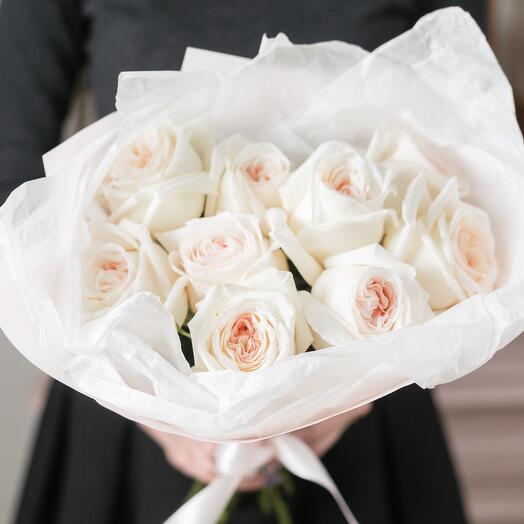 Bouquet of Roses "White O Hara"