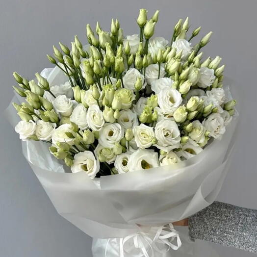 Bukiet - Eustoma biała