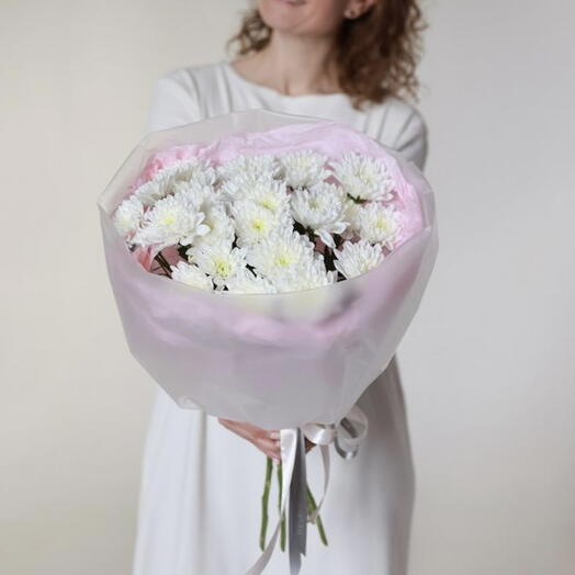 Букет с хризантем