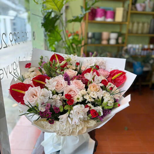 Anthurium Red Beauty!  Win Her heart at first sight :)