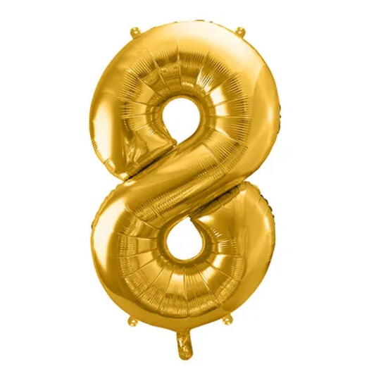Balloon «8» gold