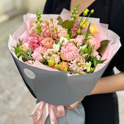 Art Bouqet Rosa Weiss love