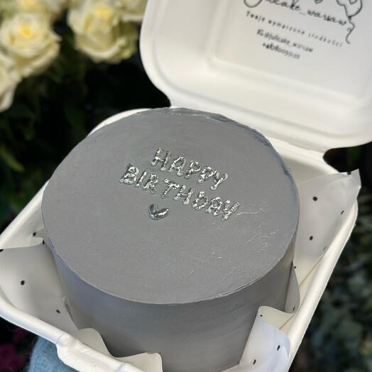 Сірий бенто-торт