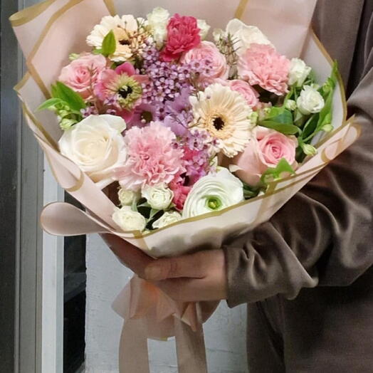 Florist skapat bukett