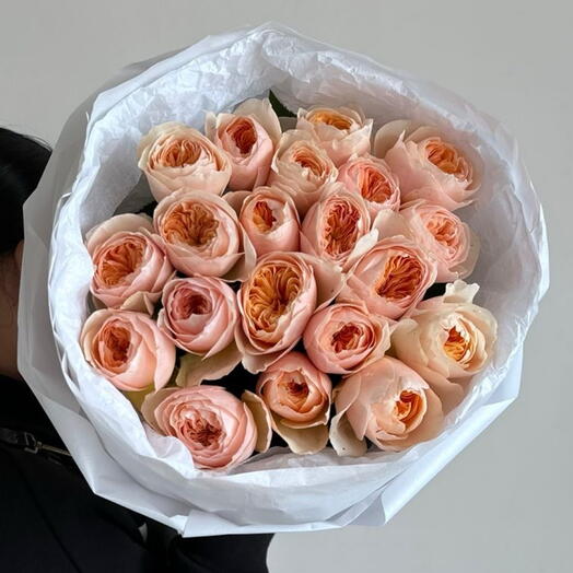 21 Peach Roses