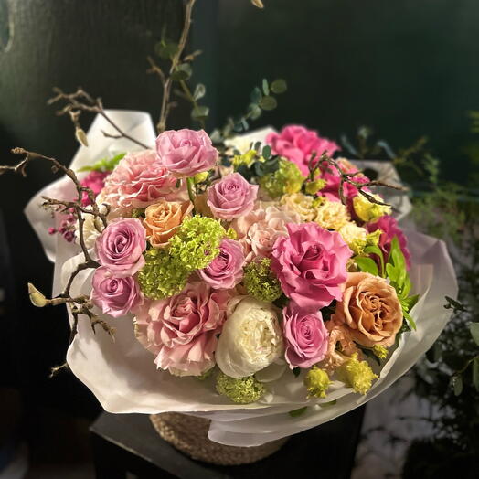 Basket with flowers