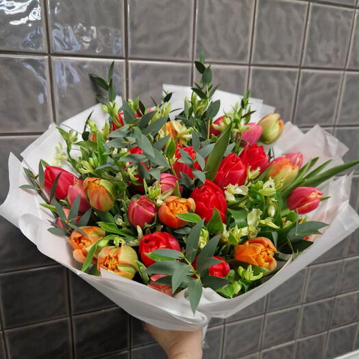 20 tulips bukett