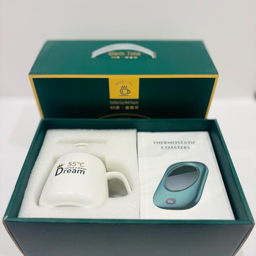 Luxurious Coffee mug with digital warmer Gift Set