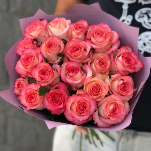 19 pink roses