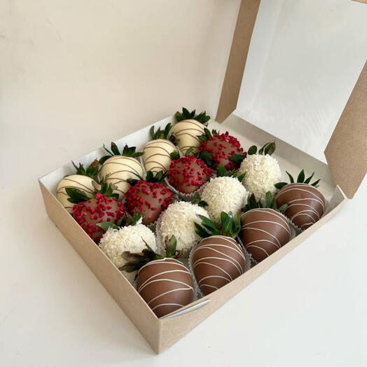 MiniMix de fresas cubiertas de chocolate