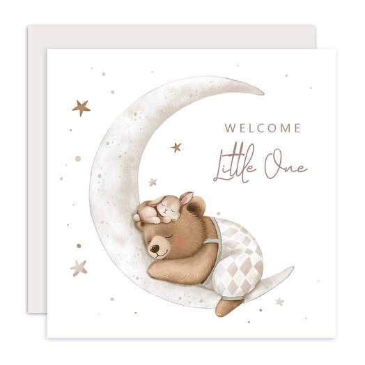 Welcome card for baby