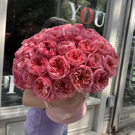 Fiori in una scatola ( rose da giardino Pink Expression)