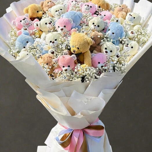 🧸💐 Luxury Teddy Bear Plush Bouquet