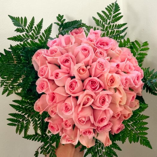 Ramo 50 rosas rosadas