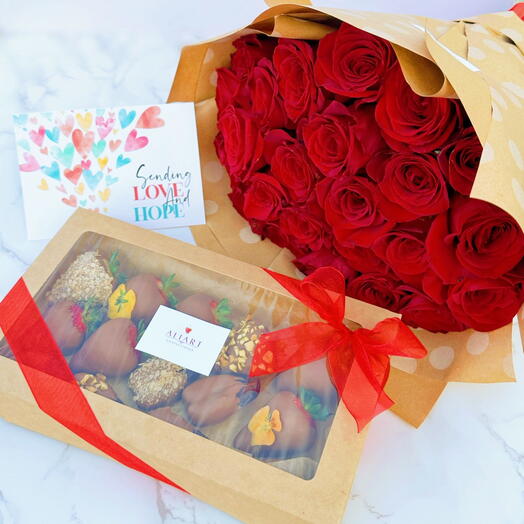 Roses and Strawberries