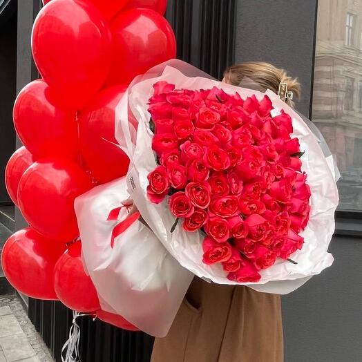 101 red roses