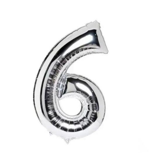 Silver balloon number 6