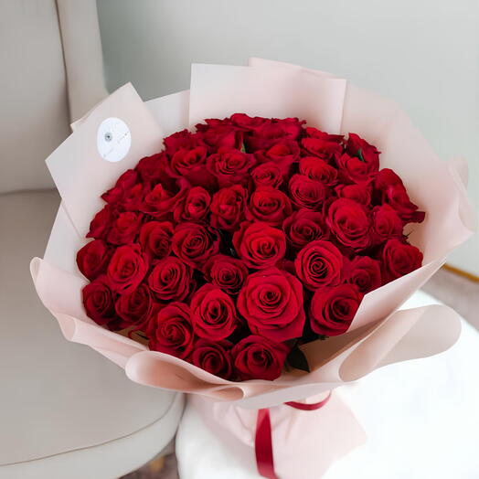50 red roses | Flower bouquet