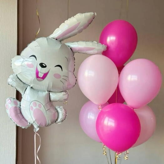 Воздушная композиция с Зайчиком
