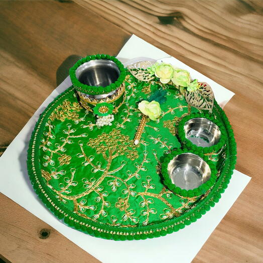 Haldi/Pooja thali set for indian Wedding/marriage decorations