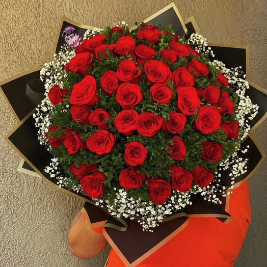 Ramo Jumbo de rosas rojas