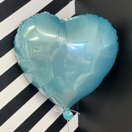 The balloon is blue
