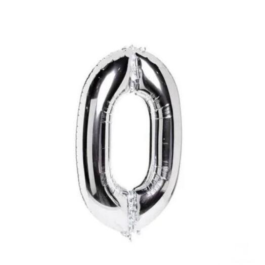 Silver balloon number 0