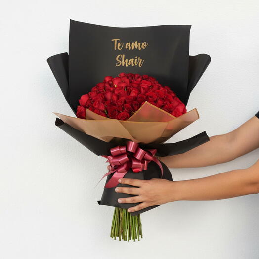 Ramo de 100 Rosas Rojas