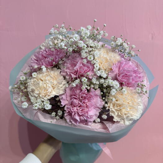 Bouquet of colorful carnations