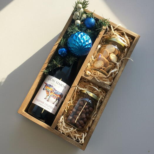 Caja Gourmet con Vino de Temporada Edicion Especial