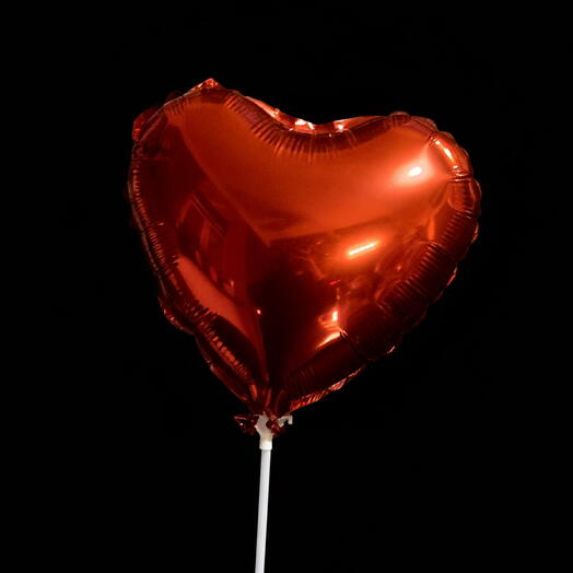 Qırmızı ürək folqa balonu Ürək şəklində şar 20 sm