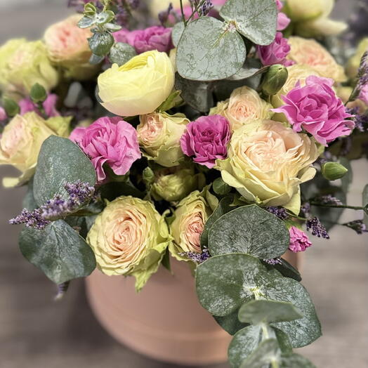 Цветочная коробка Нежные нотки