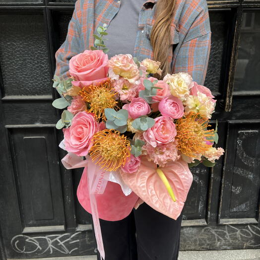 Roses, Hortenzia, Eucalyptus