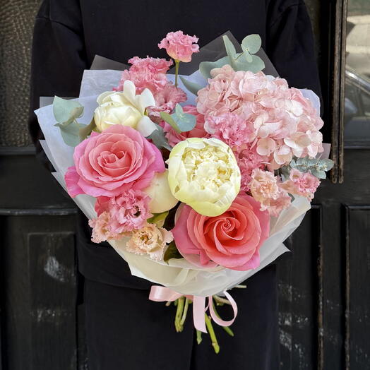 Peony, Rose   Hydrangea Pastel Mix