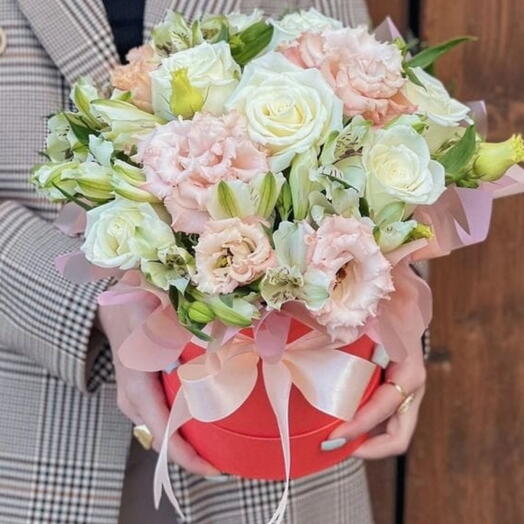 Blumenbox - Rose und Eustoma