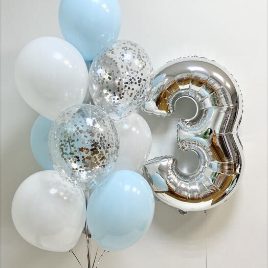 Birthday balloons for a boy