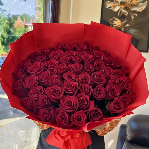 MONO BOUQUET OF 51 ROSES