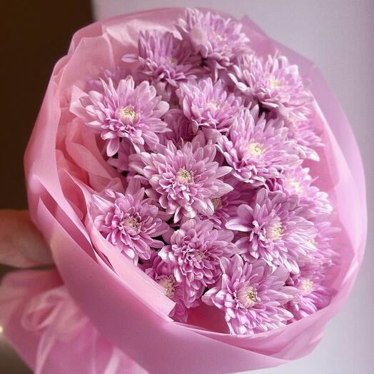 Bouquet of 5 chrysanthemums