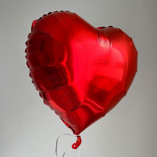 Red helium balloon, 1 pc