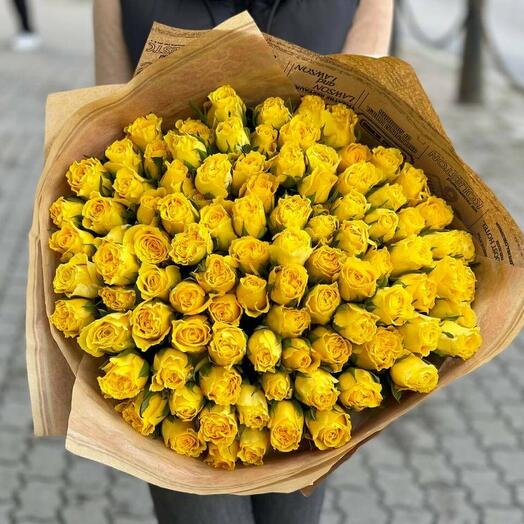 101 Yellow Rose 50 cm