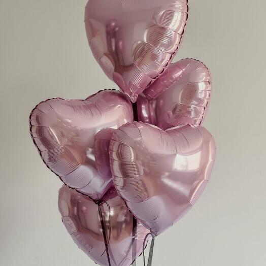 5 foil hearts (colors to choose from)