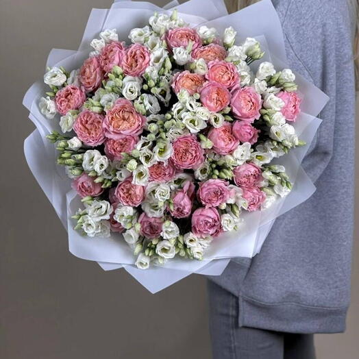 Букет с Джульетты и эустомы