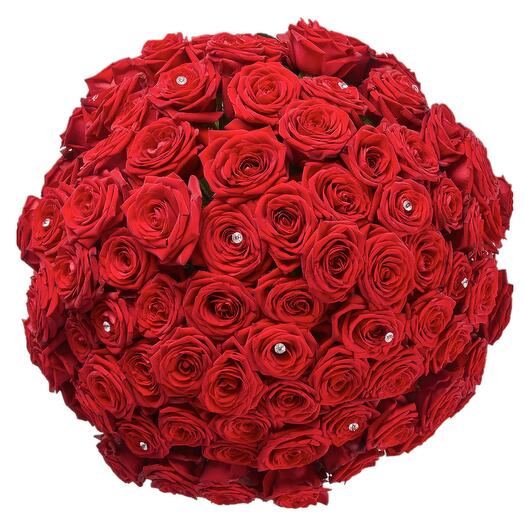 101 red roses bouquet