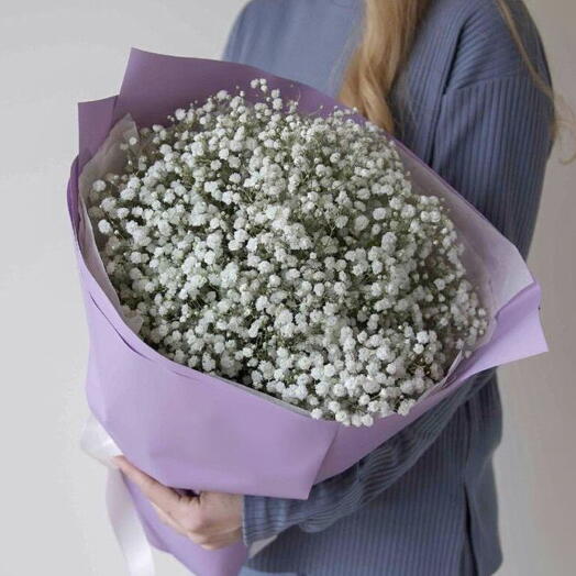 Воздушный букет из гипсофилы