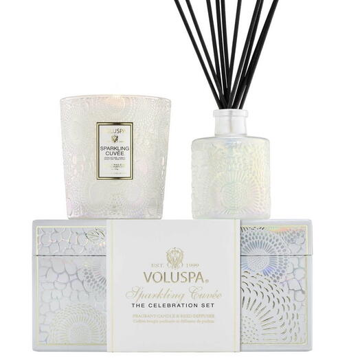Gift set: candle and home fragrance by Voluspa Celebration