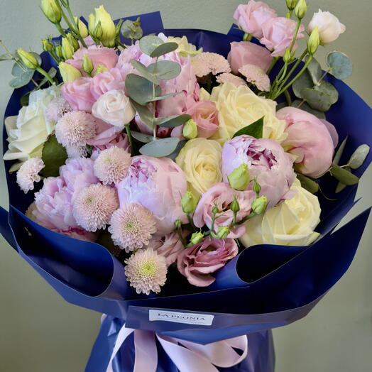 Blue peonies