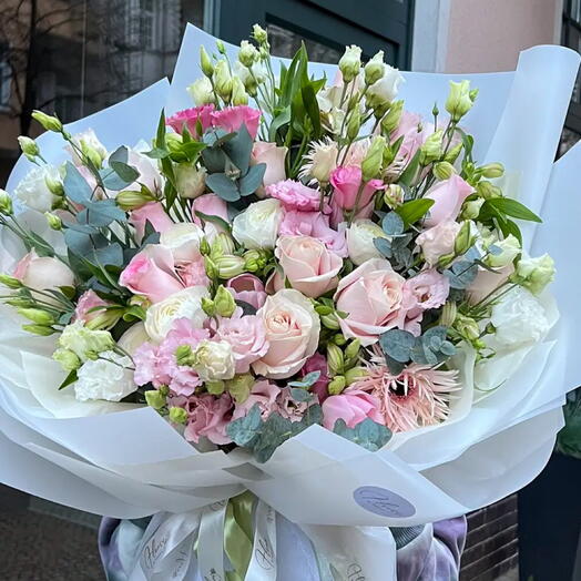 Art Bouqet Rosa Weiss luxe