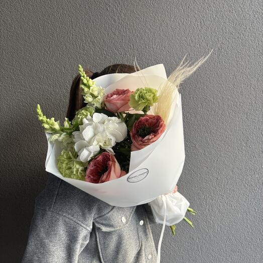 Summer bouquet with hortensia